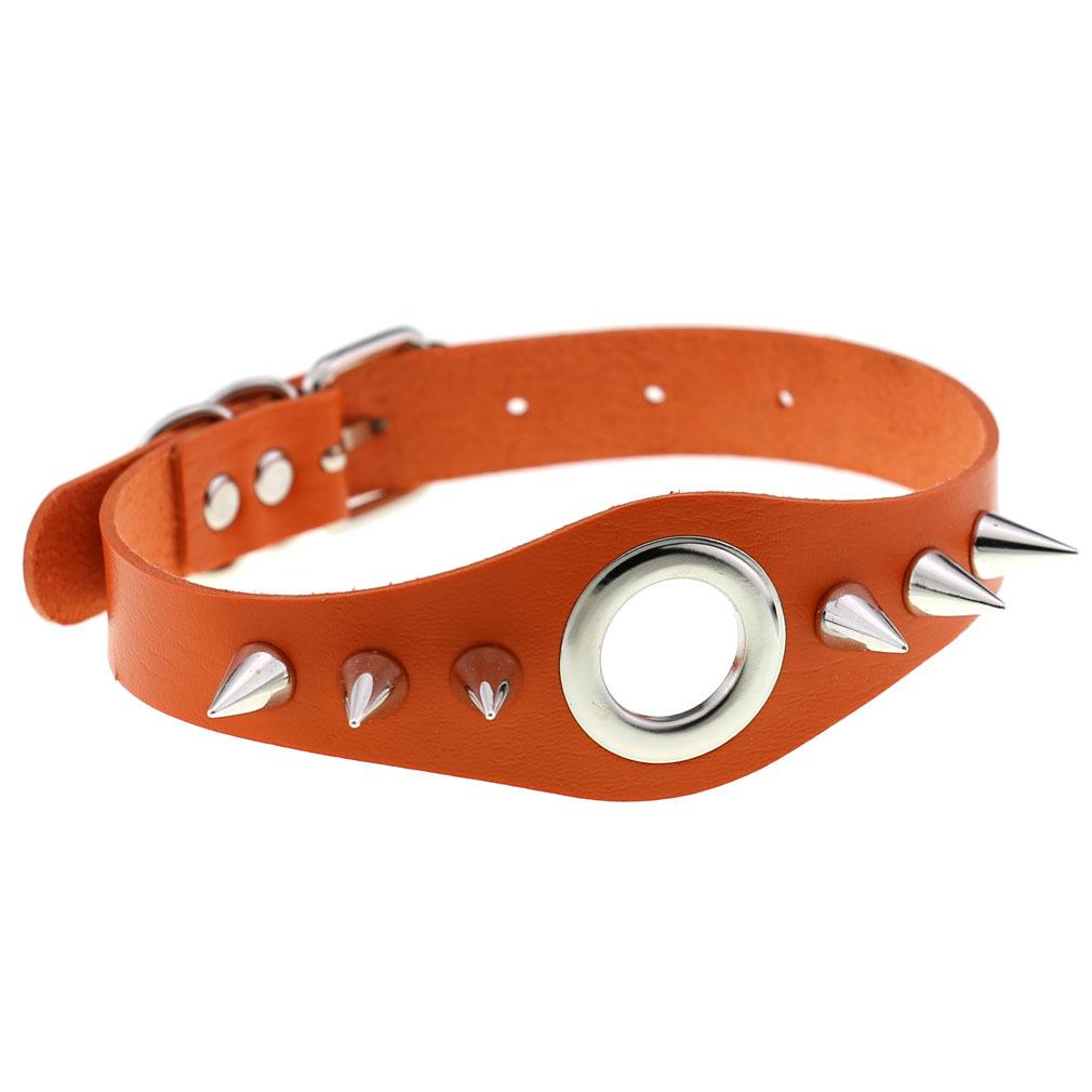 Black Spiky Choker Collar For Girls  Emo  Punk Goth Necklace Neck Strap Cosplay Chocker Gothic Accessories