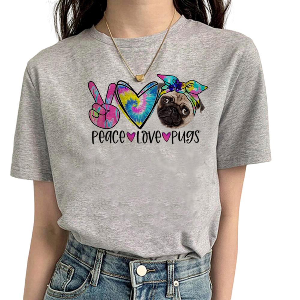 Pug T Shirt Women Funny Summer Streetwear T Shirt feUnisex Streetwear Designer Funny Clothes