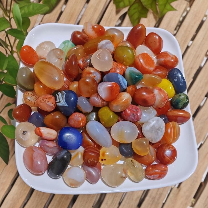 Yuhuashi Natural Colorful Agate Pebbles for Aquariums, Landscaping, and Flower Pots