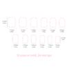 24Pcs French Cream Nude Short Square False Nails With Jelly Adhesive Detachable Fake Fingernails Full Cover Press On Nails Tips