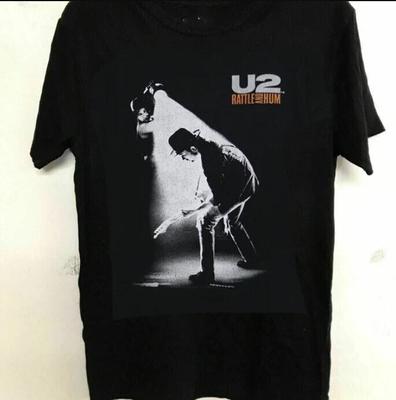26 U2 Rock Band T-Shirt  Vintage 1988 U2 Rattle and Hum Album Music Tee Unisex T-Shirt