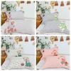 Cartoon Cotton Gauze Pillowcase Set: Soft, Breathable, Sweat-Absorbent Pillow Covers.