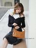 M Brand Classic Monogram Gold-Lock Small Shoulder, Crossbody, and Underarm Bag