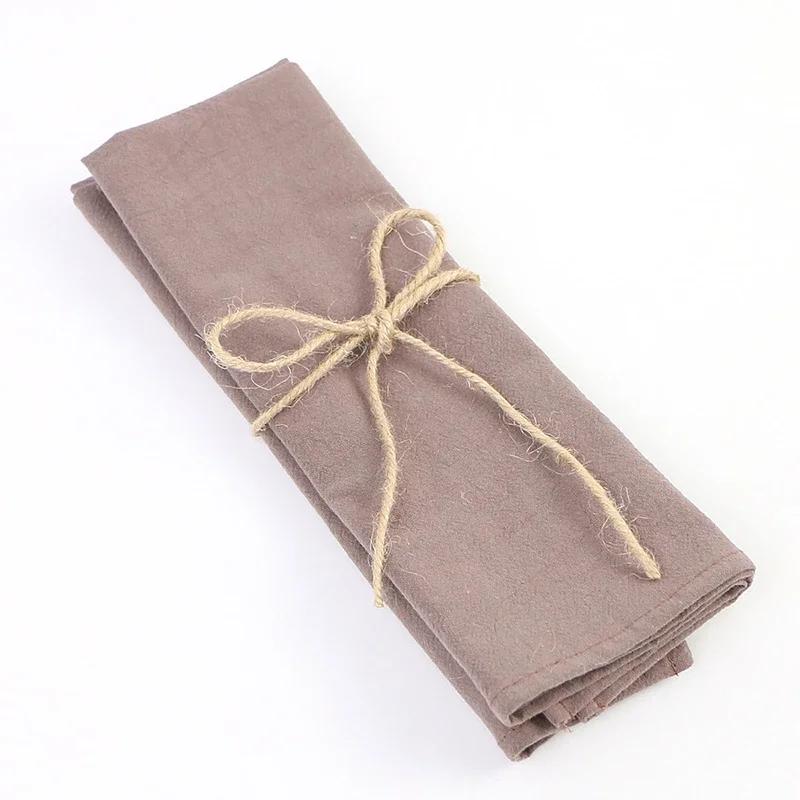 12PC Dinner Cloth Napkins 30X45CM Soft Cotton Napkin Washable Hemmed Edges for Wedding Baby Shower Birthday Christmas Decoration