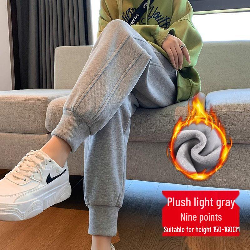 

Women s Lambswool Sweatpants - Extra Thick Velvet Cotton Winter Pants for Petite Casual Sports XL, Weight 125-135 lbs