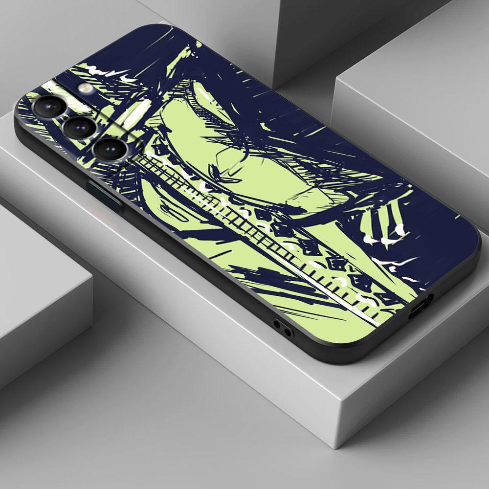 One Art Pieces Zoros Anime Phone Case For Samsung Galaxy S25 S24 S23 S20 S21 FE S26 S22 Ultra S26 Plus S25FE Soft Silicone Cover