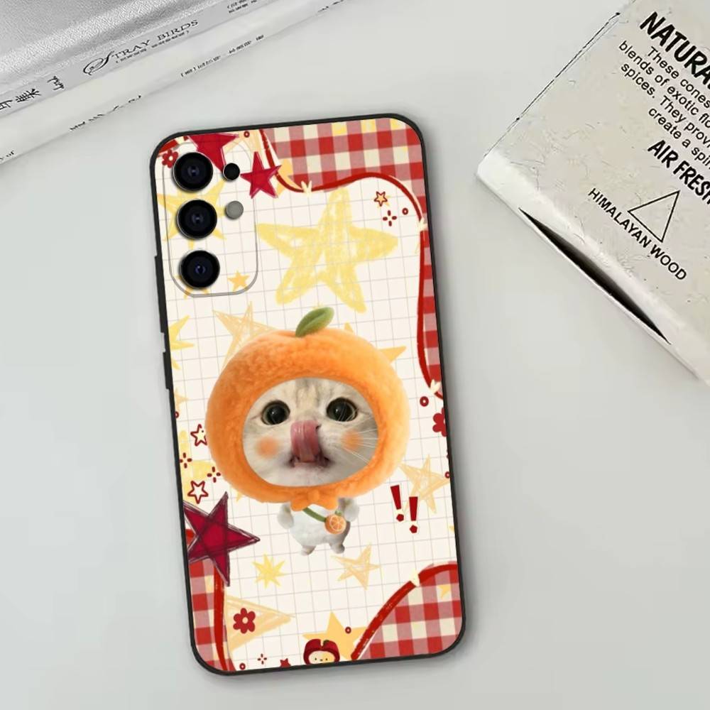 

Food cats with headgear222 Phone Case For Samsung S25,S24,S21,S22,S23,S30,Ultra,S20,Plus,Fe,Lite,Note,10,Black Cover Samsung S24Plus