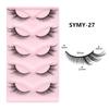 European and American Fox-Style Cat Eye Thick Synthetic False Eyelashes - 5 Pairs