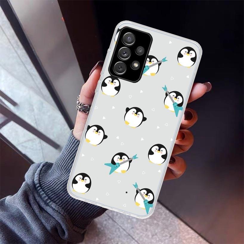 

Lovely Penguin Polar Bear Phone Case For Samsung Galaxy A17 A16 A26 A36 A56 A15 A25 A35 A55 A14 A13 A54 A53 A34 A24 A33 A23 A05S Samsung A36
