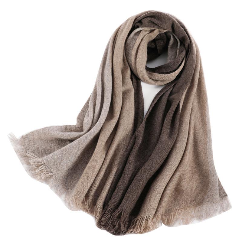 Wide Cashmere Scarf Women's Winter Fashion Warm Women's Scarf Soft and Does Not Tie the Neck