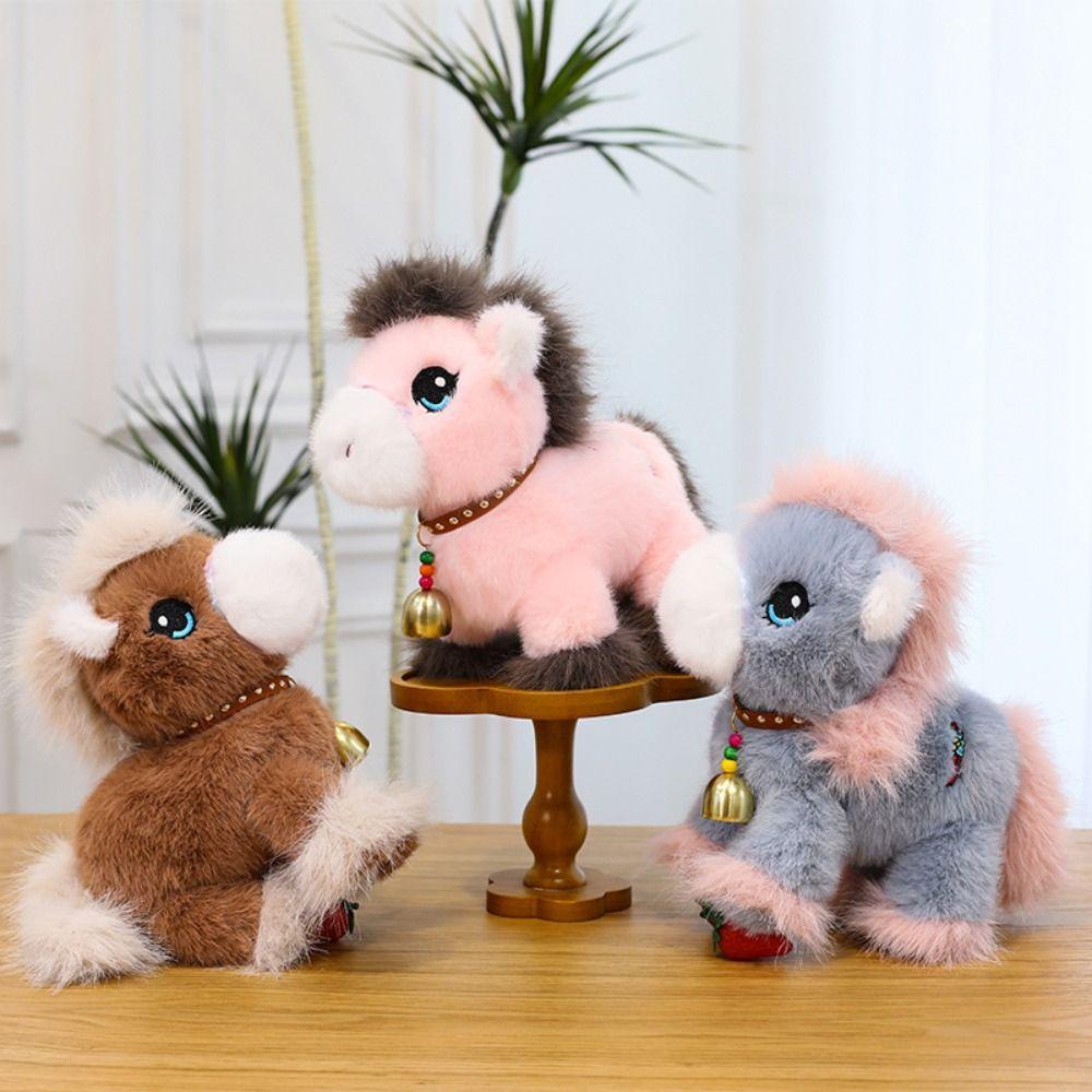 Long Mane Foal Plush Doll Simulation Horse Stuffed Toy Horse Plush Toys  Kids Gift