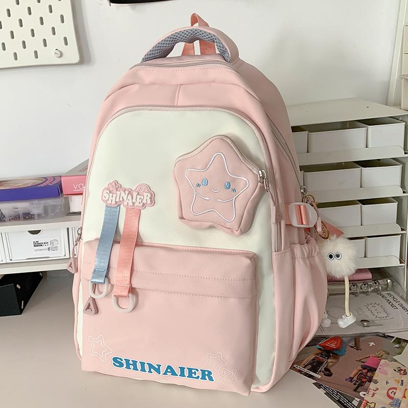 Schoolbags Children Elementary School Girls Junior High School Students High Value Ins Style Two Piece Backpack