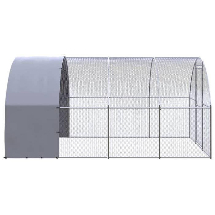 Exclusive House - Outdoor Chicken Coop 3x4x2 M Galvanized Steel