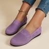 Women's European & American Mesh Flyknit Round Toe Flat Loafers - Casual Low-Cut Flats