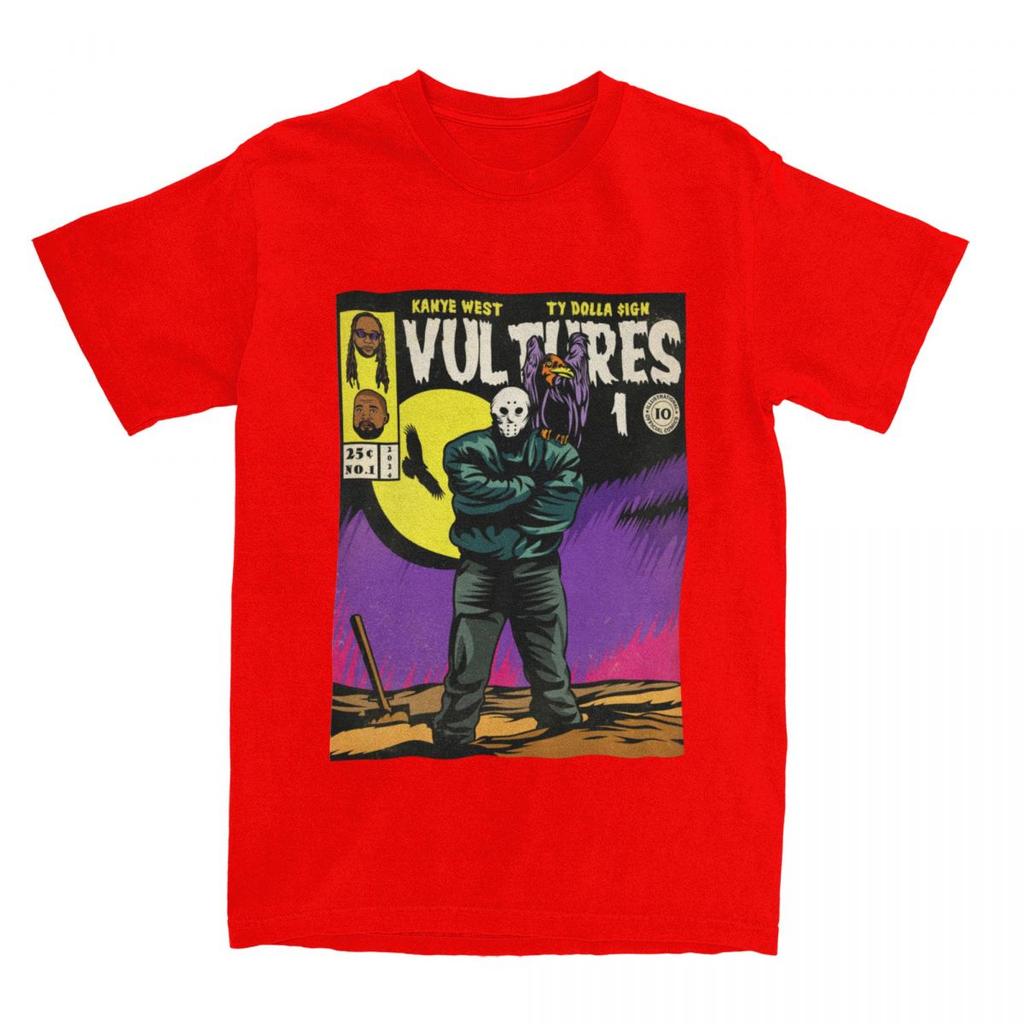 Kanye West Ty Dolla Sign Vultures Album Apparel TShirt for Unisex Women Hip Hop Comic Art Funny Pure Cotton Summer Clothes