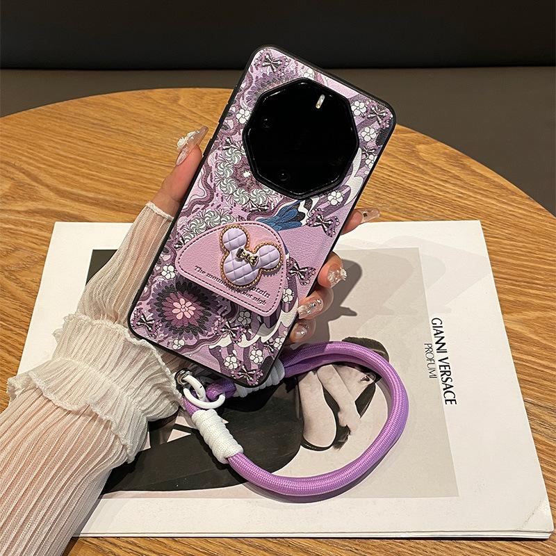 Semicircular Xiaoqi Bracket Is Suitable for Huawei Mate11rs Extraordinary Master Mobile Phone Case Mate11rs Porsche Portable Lanyard 11rs Leather 
