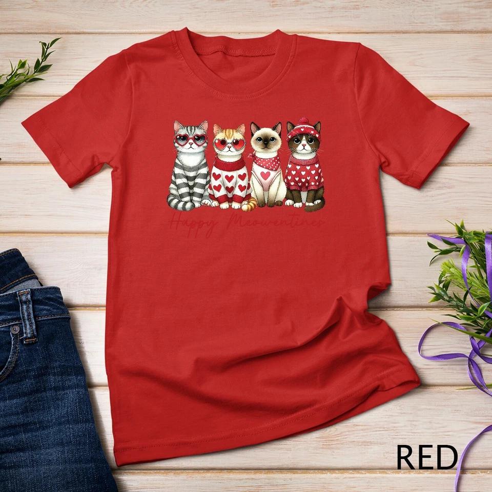 Purrfect Valentine s Day A Cat-tastic Design Funny T-Shirt Unisex T-shirt 8 M