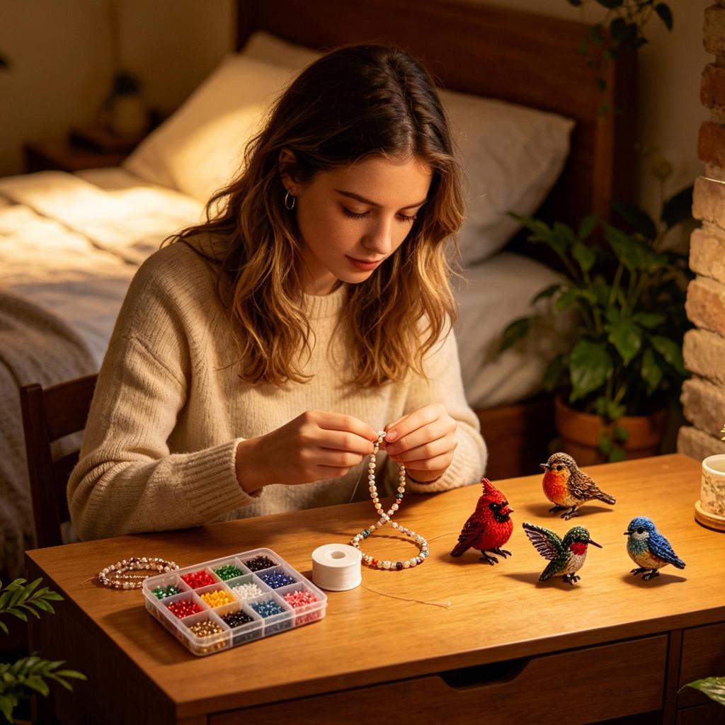 Kit de Animales con Cuentas 3D Arte Manual con Cuentas Set de Manualidades con Instrucciones Kit de Arte y Manualidades Creativas para Joyería para Adultos Principiantes