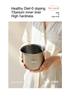1.2L Mini Rice Cooker for 1-2 People - Steamer & Cooker with Titanium Pot