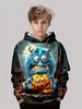 Boys' 3D Christmas Graphic Hoodie Long Sleeve Tops Casual Polyester Hoody Fall Spring Outerwear Sweatshirt Children's Clothing