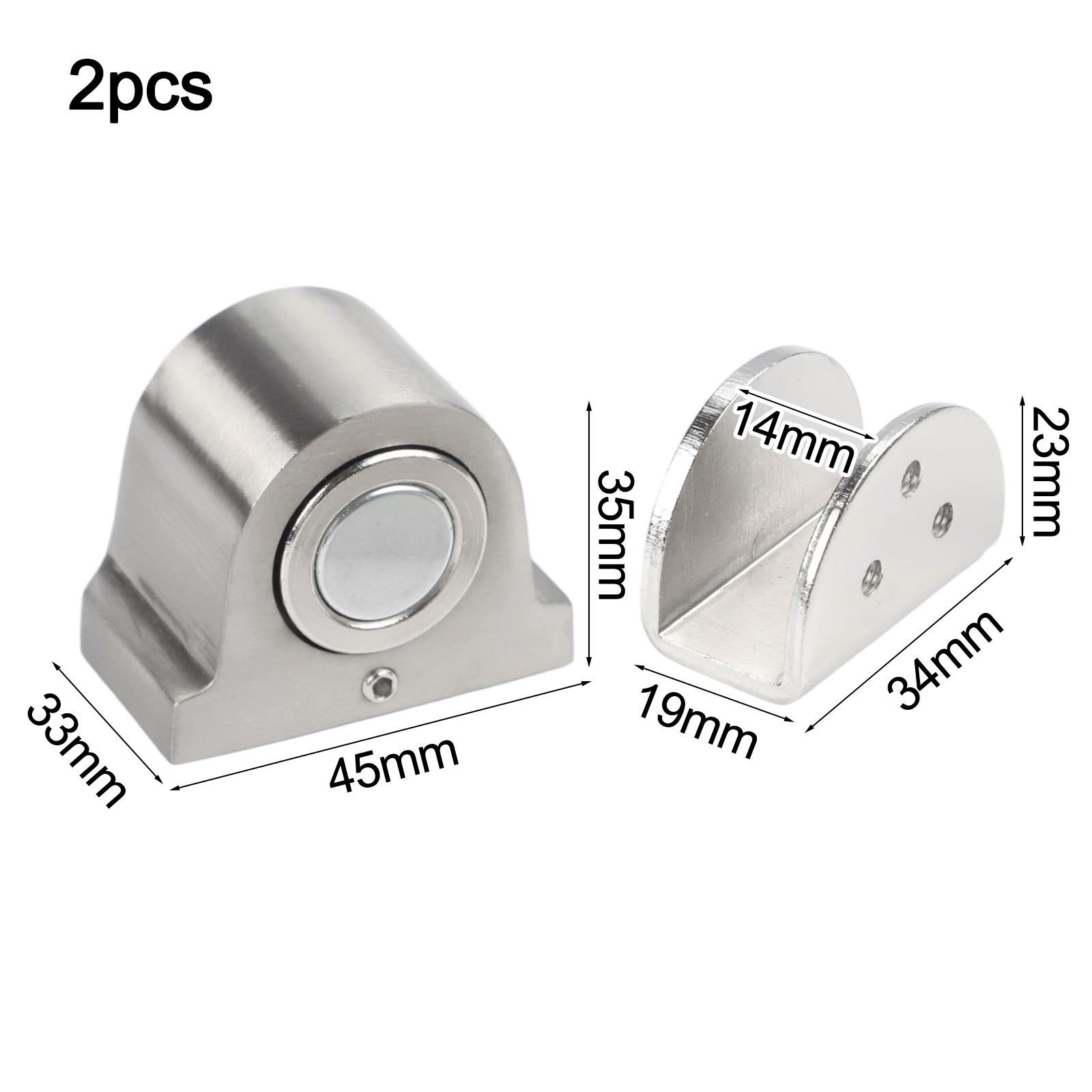 

Convenient Solution Glass Door Holder Floor-mounted Installation High-quality Zinc Alloy Powerful Magnetic Force 1pc