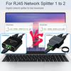 Розгалужувач Ethernet 1000 Мбіт/с Високошвидкісний розгалужувач Plug-and-Play Компактний дизайн Універсальний розгалужувач кабелю Ethernet з живленням від USB Розгалужувач кабелю Ethernet RJ45