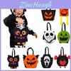 Bolsa de Doce de Feltro para Festa Maluca de Halloween Estilo Bandeira do Vento do Diabo Bolsa Tote Morcego 3D