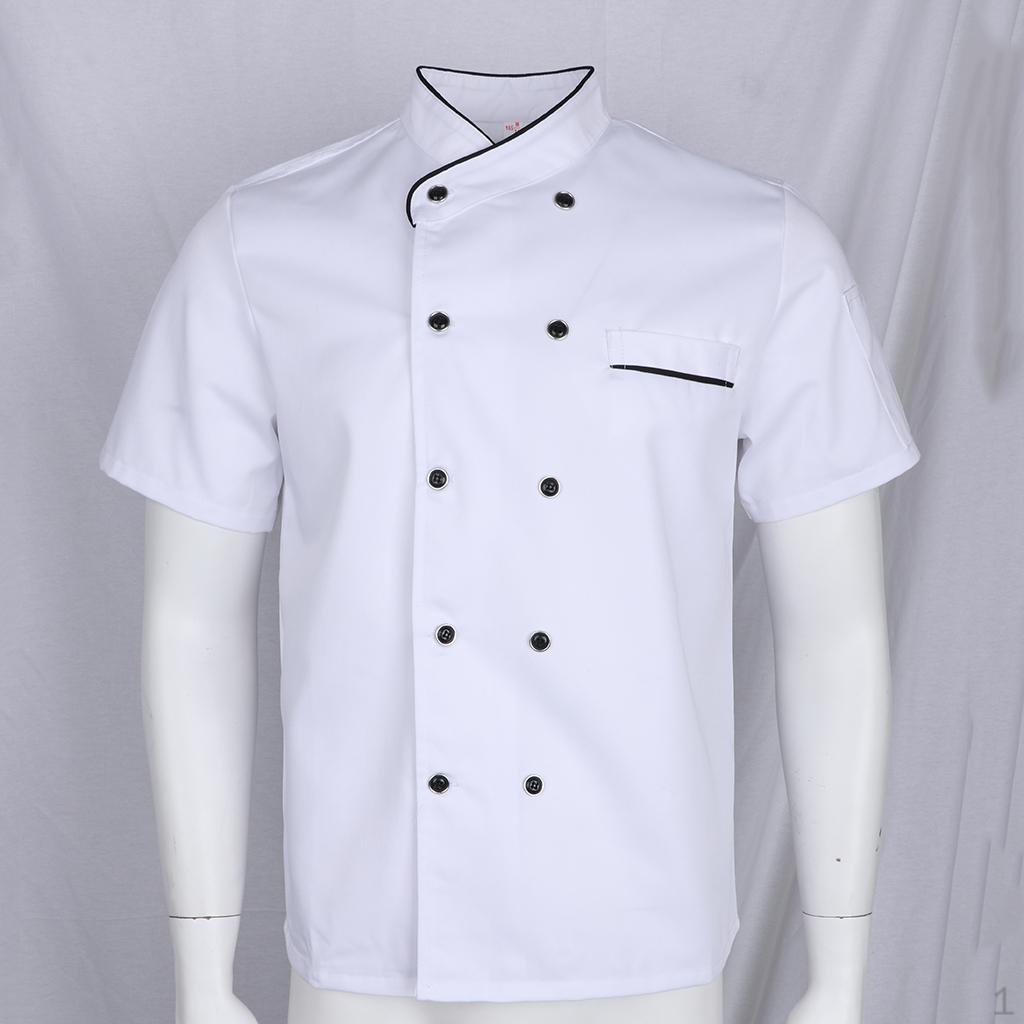 Chef Jacket Coat Hotel Short Sleeve Catering Uniforms