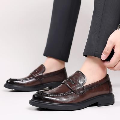 Luxus Business Oxford Echtleder Schuhe Herren Atmungsaktiv Gummi Formelle Kleiderschuhe Männlich Büro Hochzeit Ballerinas Mokassin Homme