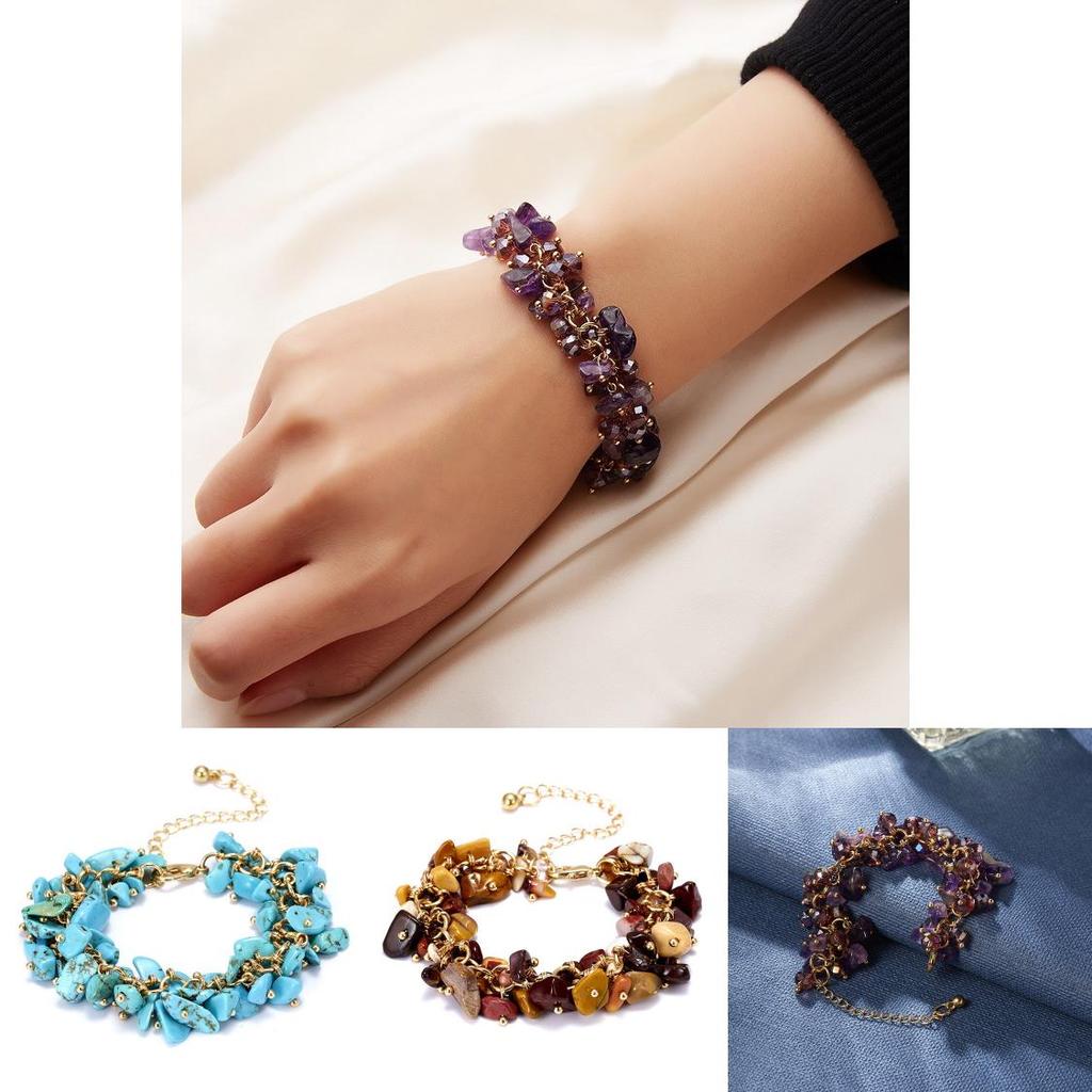 Crystal Beaded Bracelet For Men And Women With Geometric Design For Travel Gift