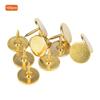 100 Buc. Cui Tapițerie Cap Plat Rotund Antic Mobilier Decorativ Ac de Desen Galben 9 x 8mm
