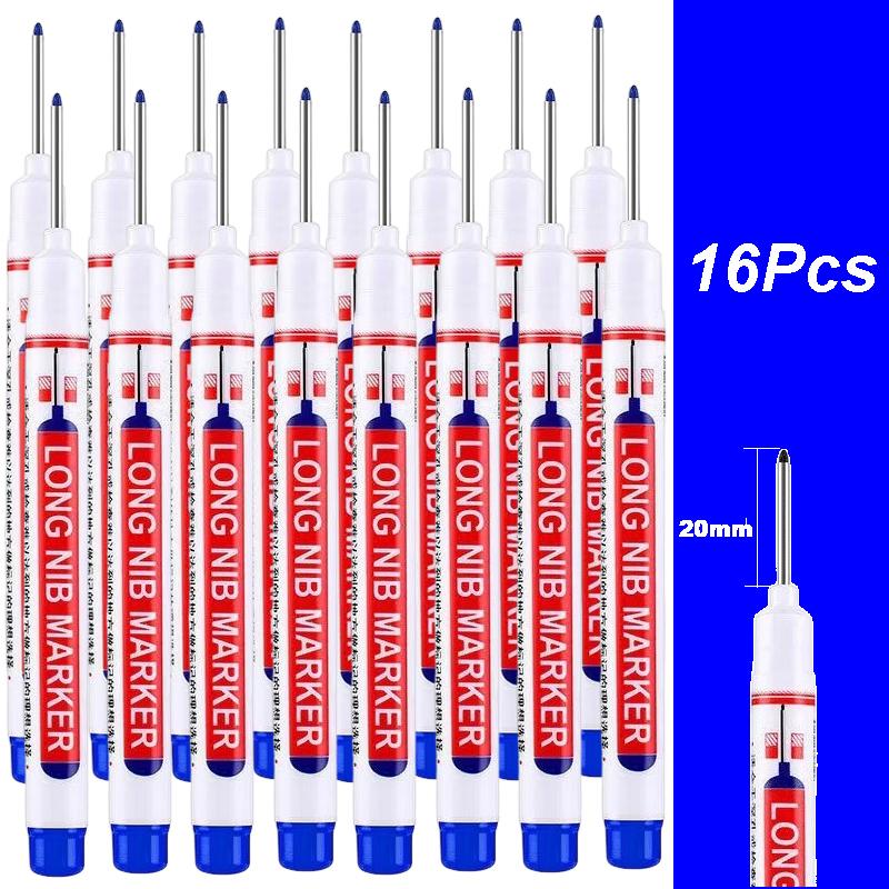 4-100 Stück 20mm Tiefloch Lange Spitze Kopf Marker Für Metall Perforierstift Wasserdicht Badezimmer Holzbearbeitung Dekoration Mehrzweck