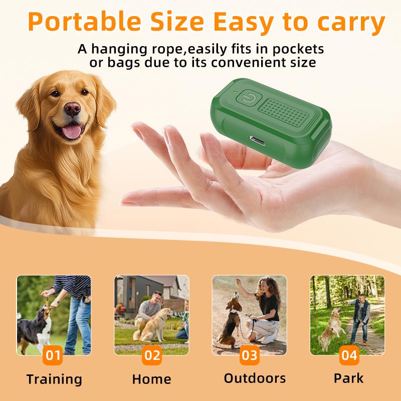Ultrasonic Dog Deterrent 15-30kHz Sweep Frequency Strobe Light 300mAh Type-C 2H Work Time 4