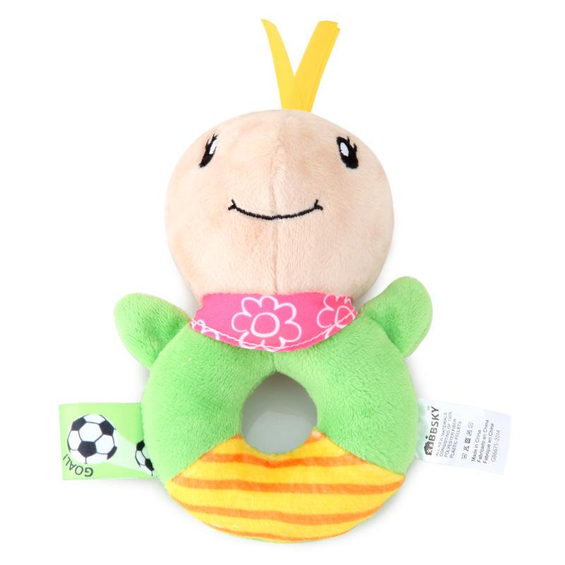 BBSKY Plush Rabbit Baby Rattle and Squeeze Toy