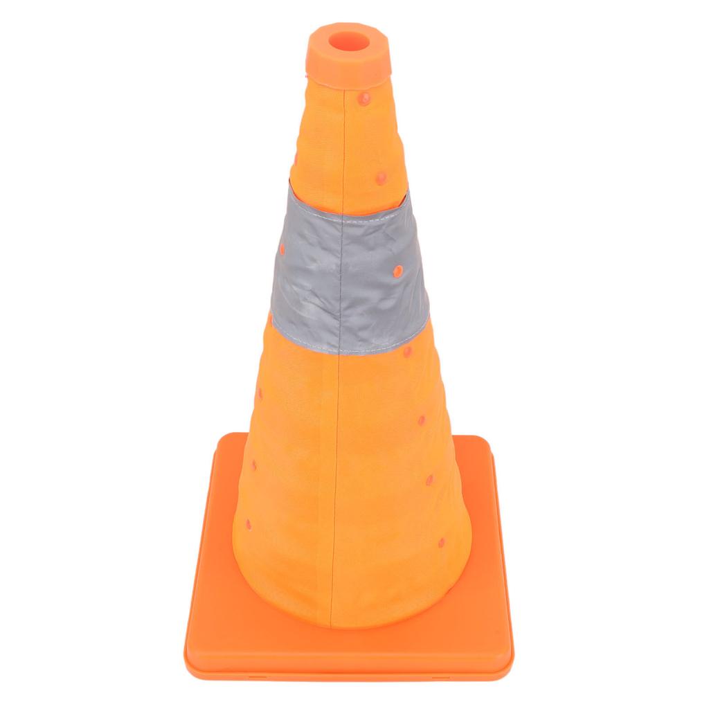 Reflektierender Sicherheitskegel, 45 x 24,5 x 24,5 cm, zusammenklappbarer, tragbarer, weicher Verkehrssicherheitskegel zum Parken auf der Straße