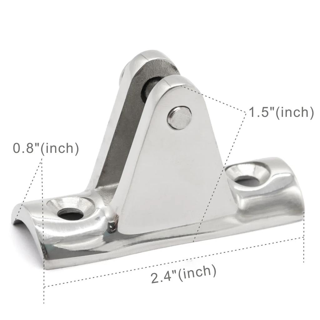 90 Degree Marine Boat Deck Hinge Mount Bimini Top Fitting Hardware Deck Hinge Boat Parts Accessories Marine Hardware