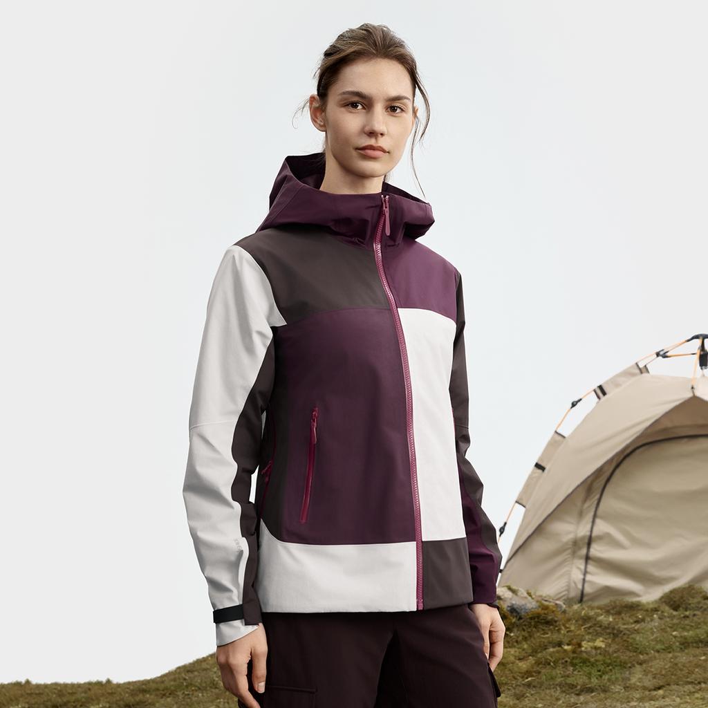 Fila Explorer Breathable Shell Fashionable Versatile Outdoor Hiking Travel Warm Windproof Jacket Women Jackets A11W537714F-WT