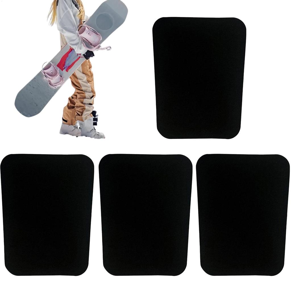 4 Stück Ski-Schienbeinschoner zuschneidbar Snowboard-Beinpolster für Männer Frauen, Schutz für alle Niveaus für Snowboarding, Parkfahren & Winter