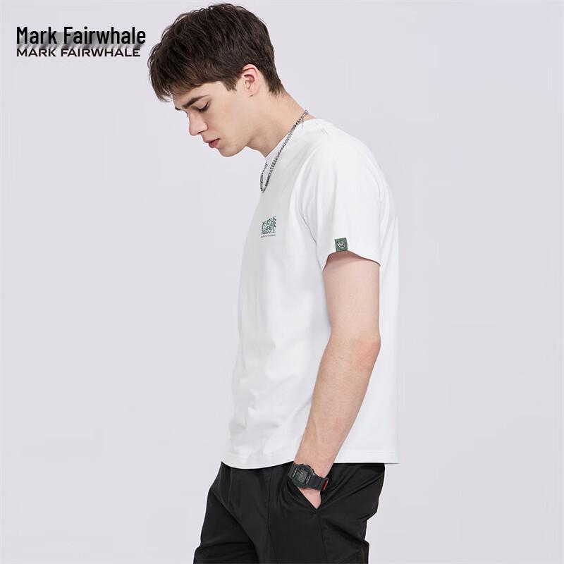 Mark Fairwhale Men's Loose Fit Embroidered Crew Neck T-Shirt