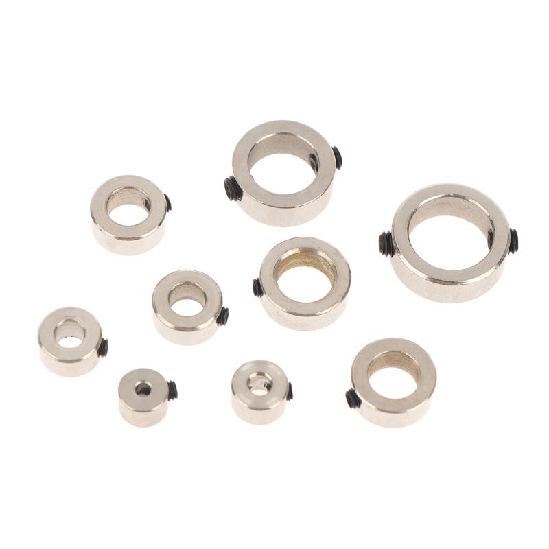 10Pcs Lead Screw 304 Stainless Lock Collar Block Ring Axis Sleeve Bore 2/3/4/5/6/7/8/10/12Mm For Diy 3D Printer Cnc Router