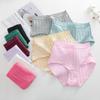 3Pcs/Set Women S-3XL Seamless Cotton High Rise Briefs Solid Color Stripe High Quality Panties Female Cozy Big Size Sexy Lingerie