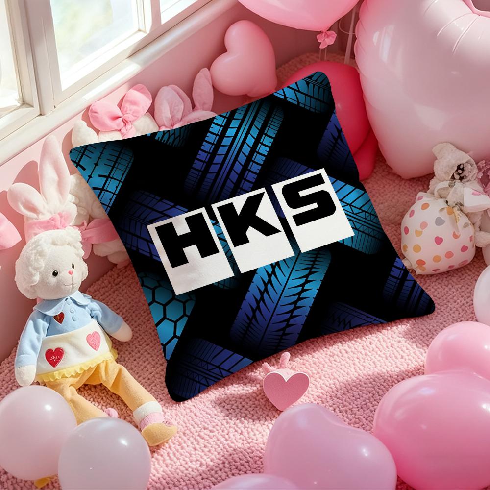 Fashion H-HKS-S Logo Cushion Cover Pattern Printed Pillowcase for Living Room Sofa Cushion Cover & Bedroom Decor