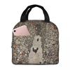 Gustav Klimt Boschetto di Faggi Borsa Termica Pranzo per Donne Bambini Scatole Cibo Portatili Lunch Box Termico Borsa a Tote
