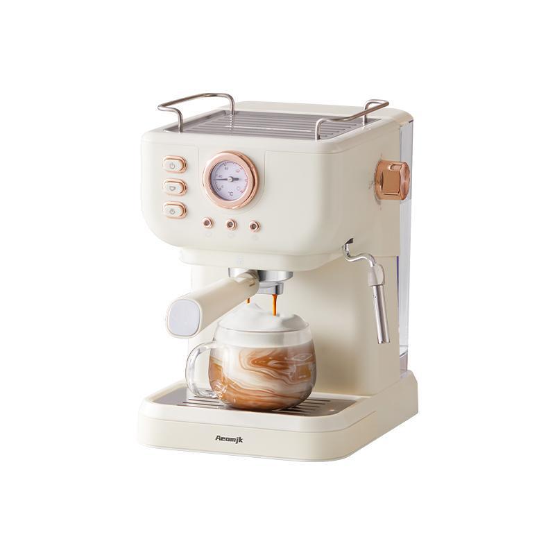 American UDI Semi-Automatic Espresso Machine with High-Pressure Extraction & Milk Frother.
