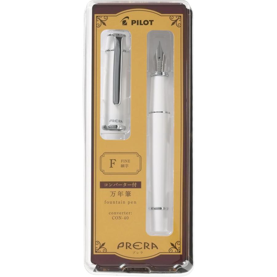 

Перьевая ручка Pilot Prera цвета слоновой кости с тонким пером P-FPR-1-OW-F с CON-40