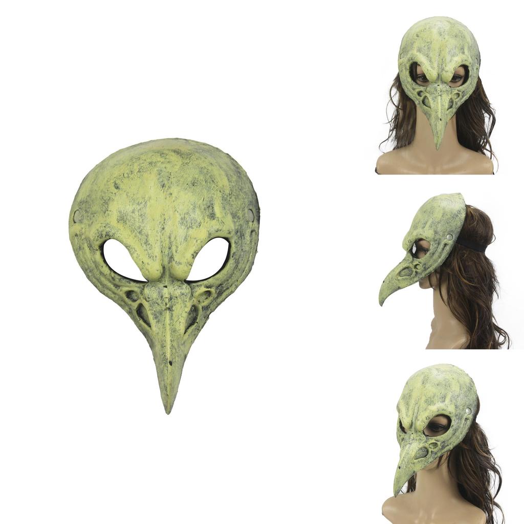 Halloween Mittelalterlicher Arzt Schnabel Vogel Skelett Maske Rollenspiel Requisiten für Karnevalsfestivitäten