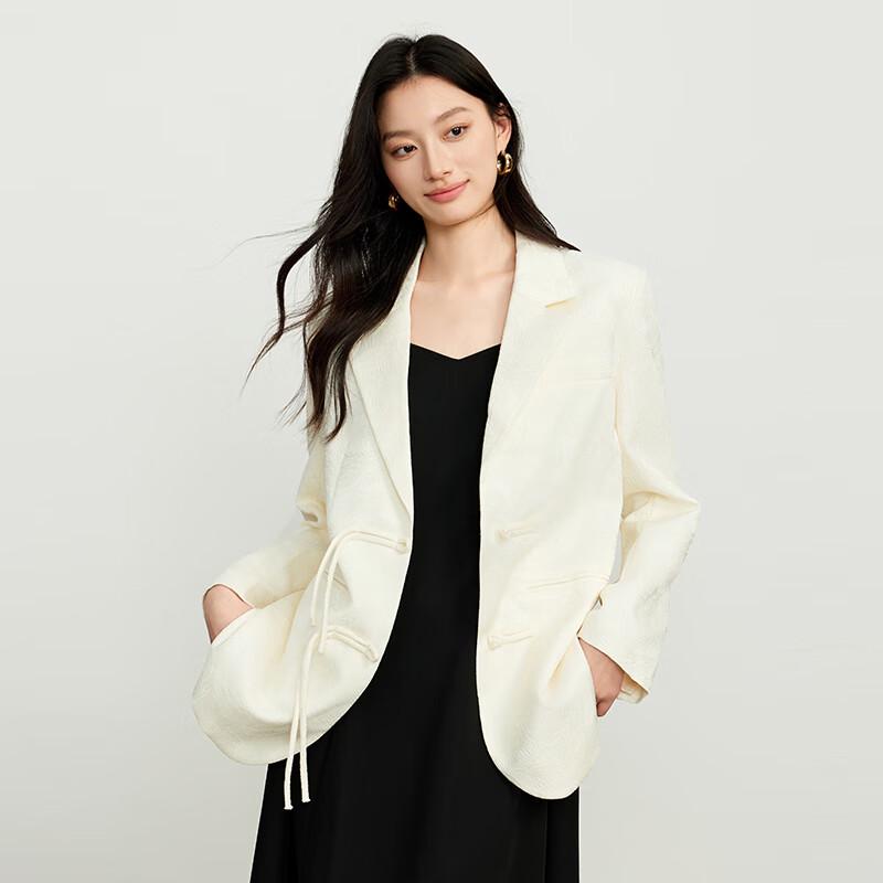 JOY SPEAKER Women's New Chinese Style Disc Buckle Suit Jacket