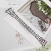 Strap for Apple Watch 10 9 8 7 6 5 se watchband for iwatch ultra S10 42mm 46mm 41mm 45mm Metal Diamond Stainless Steel Bracelet