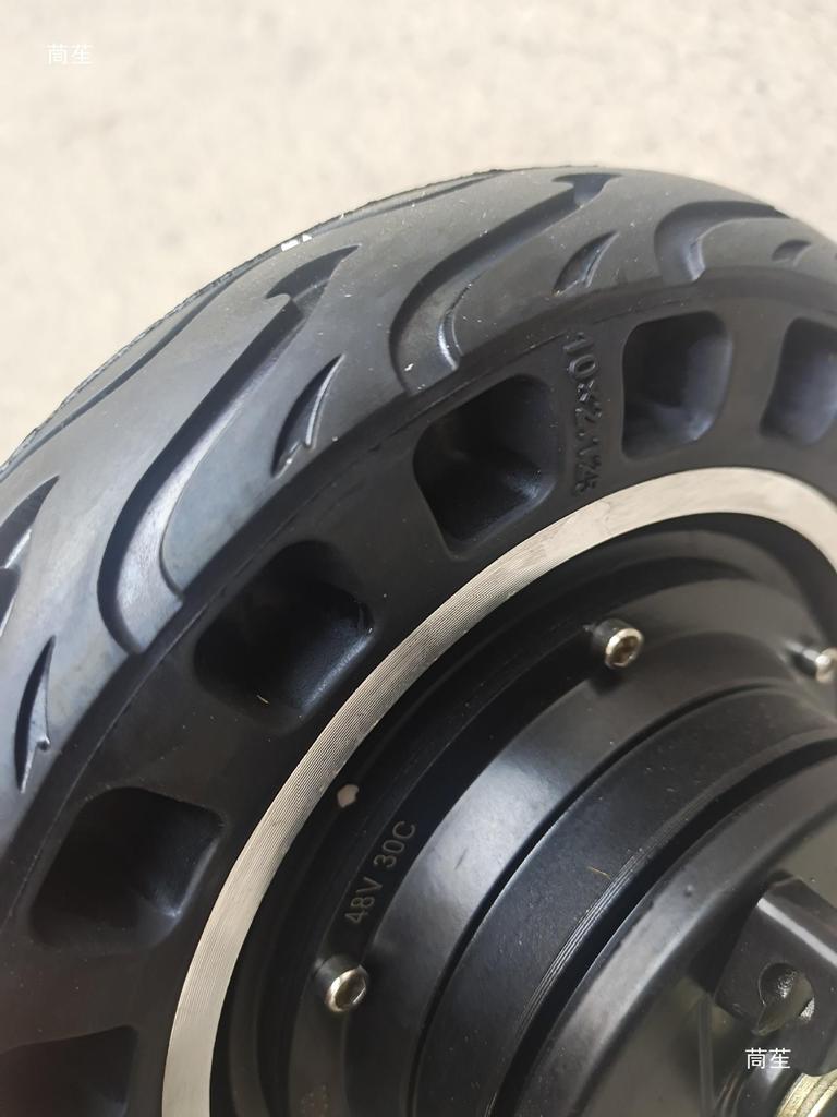 10" Borstlös Navmotor, 24V/36V/48V, 500W, Elsparkcykel Trumbroms med Bikakeformad Däck