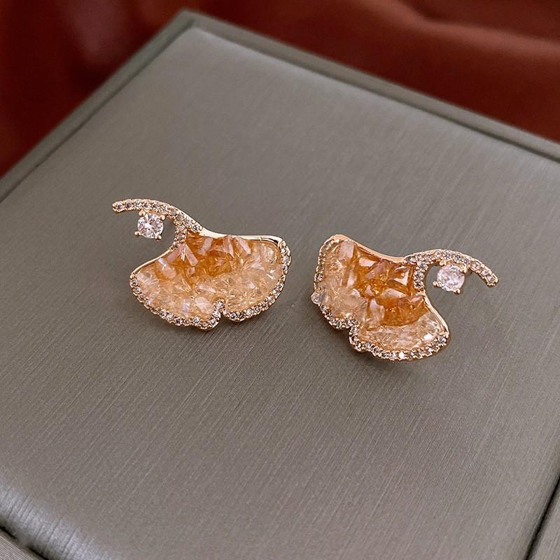 Planet Letter Silver Needle Earrings Niche Stud Earrings Light Luxury High Sense Versatile Earrings